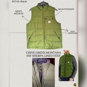 Carhartt Montana Loose Fit Insulated Vest - Chive Green